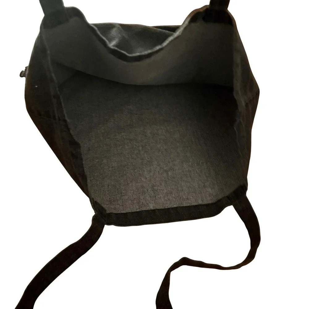 Harry Potter Tote Bag Gray Canvas Reusable Shoulder Bag Bookish Sustainable